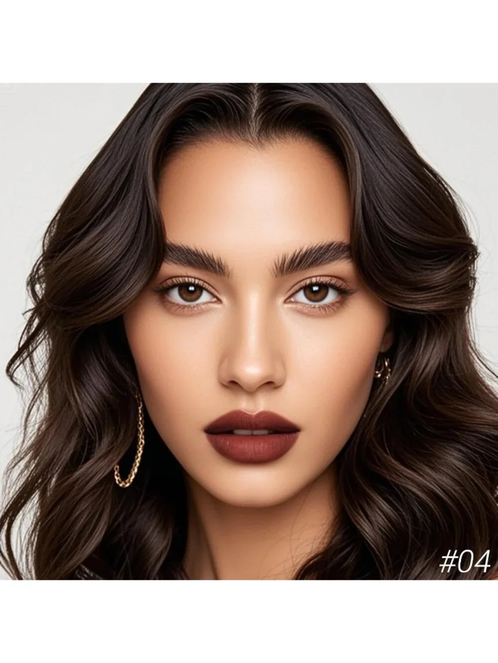 Women's B04# 24 Hour Long-lasting Rose Matte Classic Lipstick Crayon